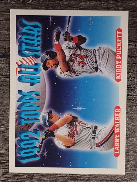1993 Topps #406 Larry Walker/Kirby Puckett AS