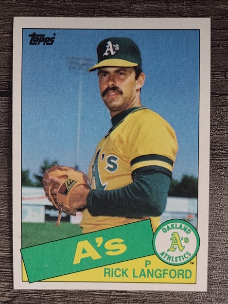 1985 Topps #347 Rick Langford