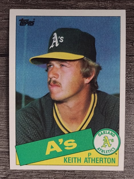 1985 Topps #166 Keith Atherton