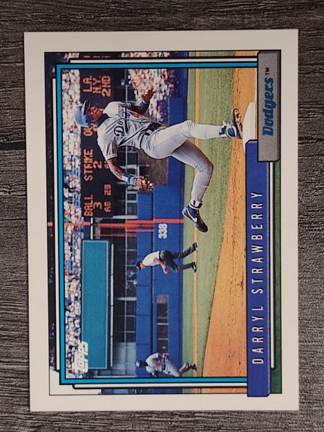 1992 Topps #550 Darryl Strawberry