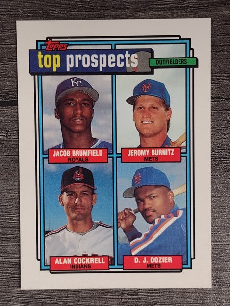 1992 Topps #591 Jeromy Burnitz/Jacob Brumfield/Alan Cockrell/D.J. Dozier