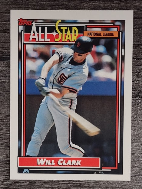 1992 Topps #386 Will Clark AS