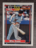 1992 Topps #386 Will Clark AS