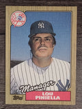 1987 Topps #168 Lou Piniella MG