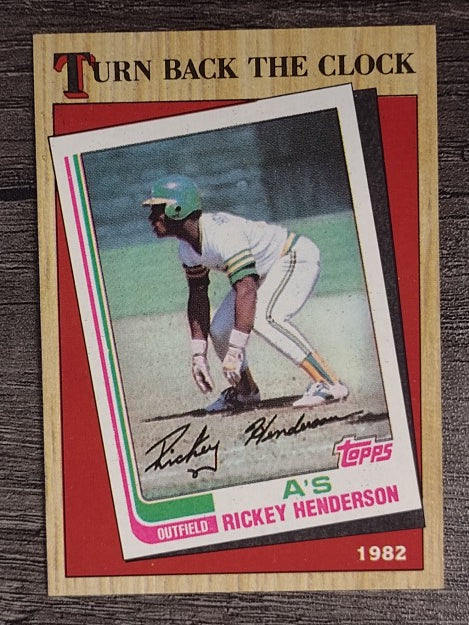 1987 Topps #311 Rickey Henderson TBC