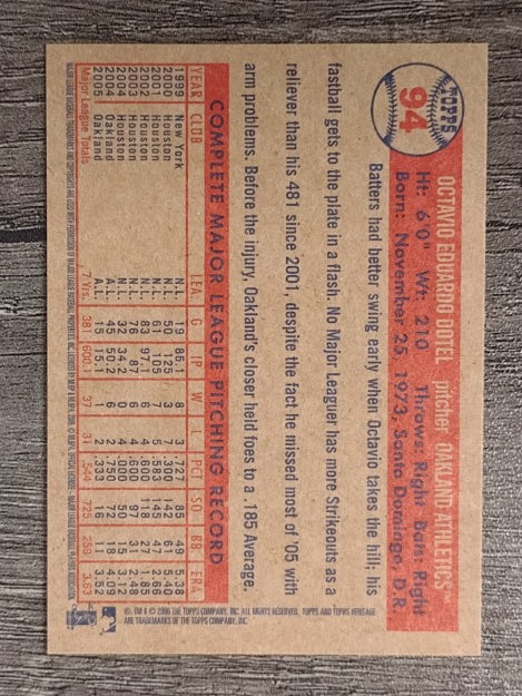 2006 Topps Heritage #94 Octavio Dotel
