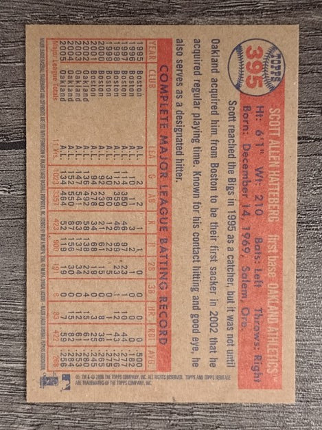 2006 Topps Heritage #395 Scott Hatteberg
