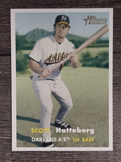 2006 Topps Heritage #395 Scott Hatteberg