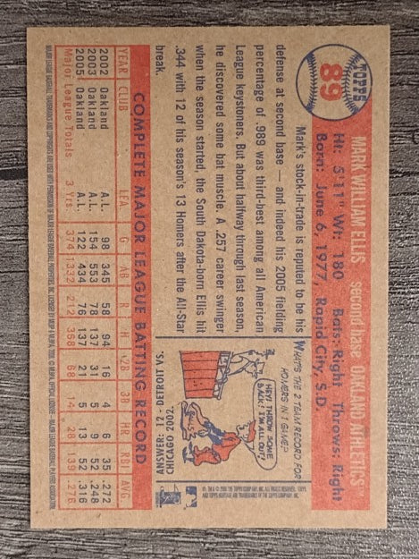 2006 Topps Heritage #89 Mark Ellis