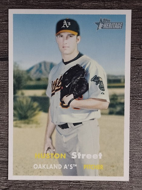 2006 Topps Heritage #475A Huston Street Yellow/White Ltr