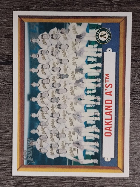 2006 Topps Heritage #204 Oakland Athletics TC