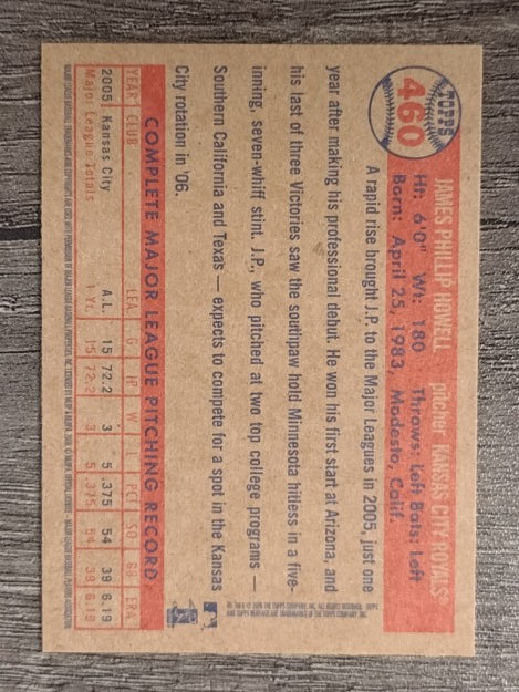 2006 Topps Heritage #460 J.P. Howell