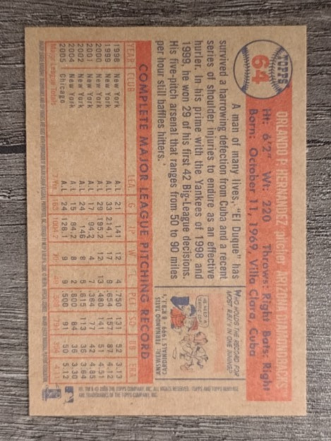 2006 Topps Heritage #64 Orlando Hernandez