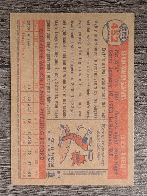 2006 Topps Heritage #452 Ervin Santana