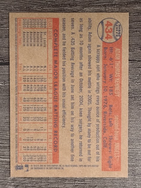 2006 Topps Heritage #434 Adam Kennedy