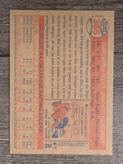 2006 Topps Heritage #365 Jhonny Peralta