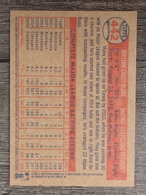 2006 Topps Heritage #442 Casey Blake
