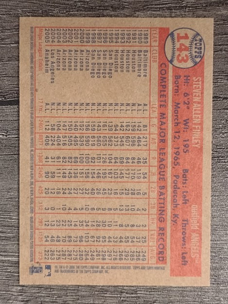 2006 Topps Heritage #143 Steve Finley