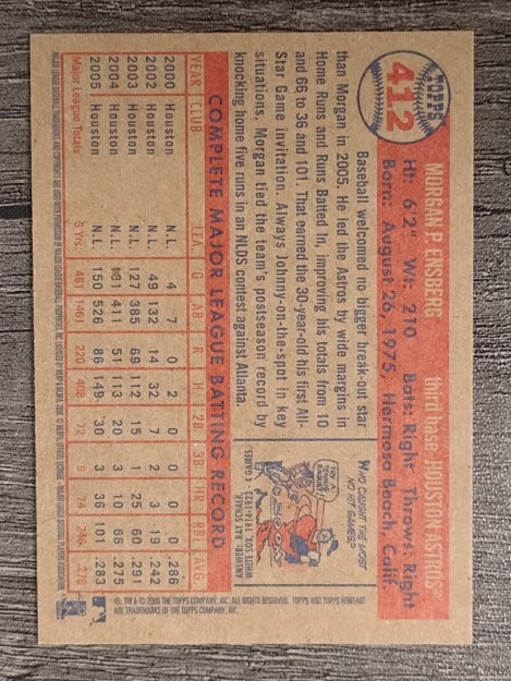 2006 Topps Heritage #412 Morgan Ensberg