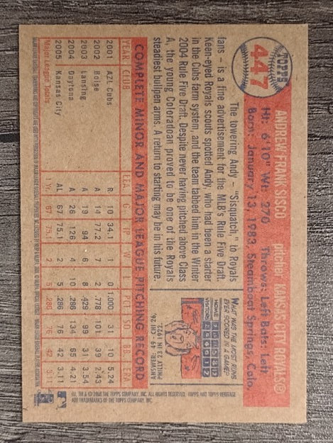 2006 Topps Heritage #447 Andrew Sisco