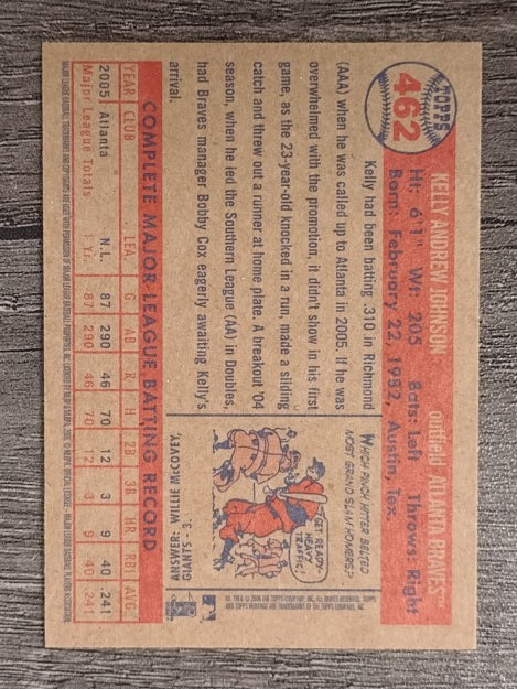 2006 Topps Heritage #462 Kelly Johnson