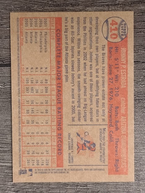 2006 Topps Heritage #410 Johnny Estrada