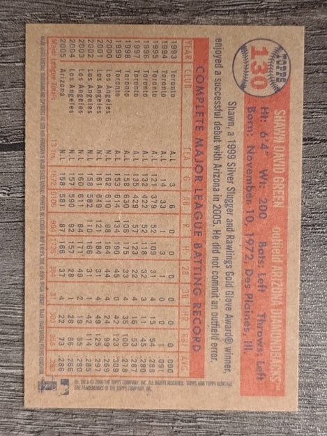 2006 Topps Heritage #130 Shawn Green