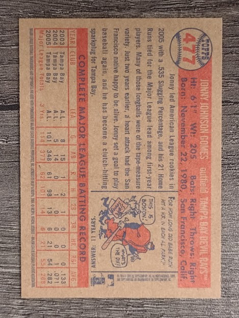 2006 Topps Heritage #477 Jonny Gomes