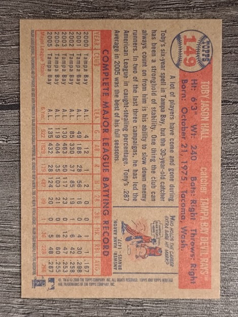 2006 Topps Heritage #149 Toby Hall