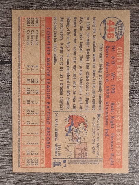 2006 Topps Heritage #446 Clint Barmes
