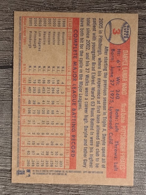 2006 Topps Heritage #3 Daryle Ward