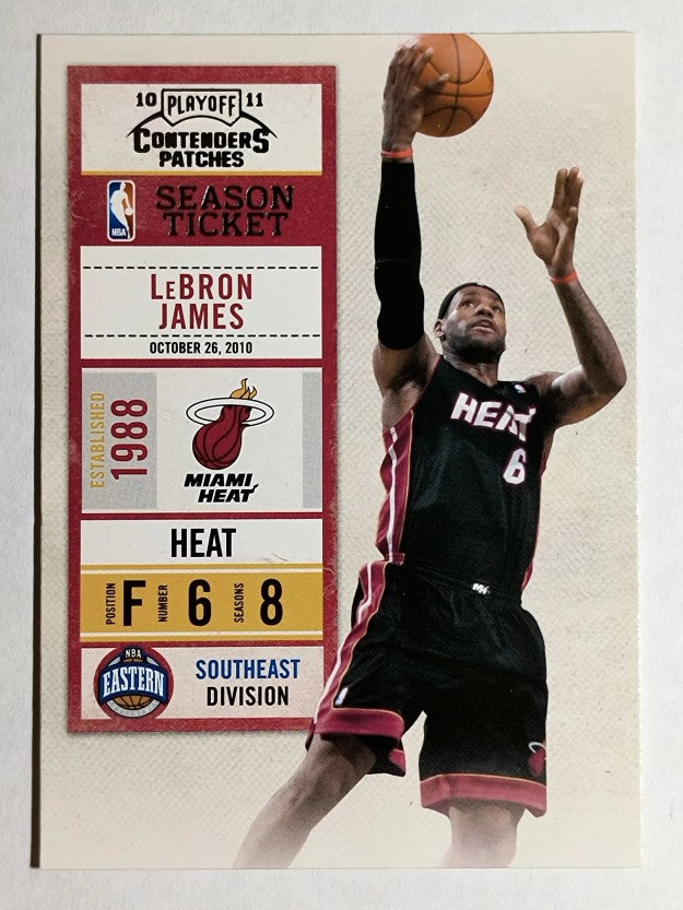 2010-11 Playoff Contenders Patches #93 LeBron James