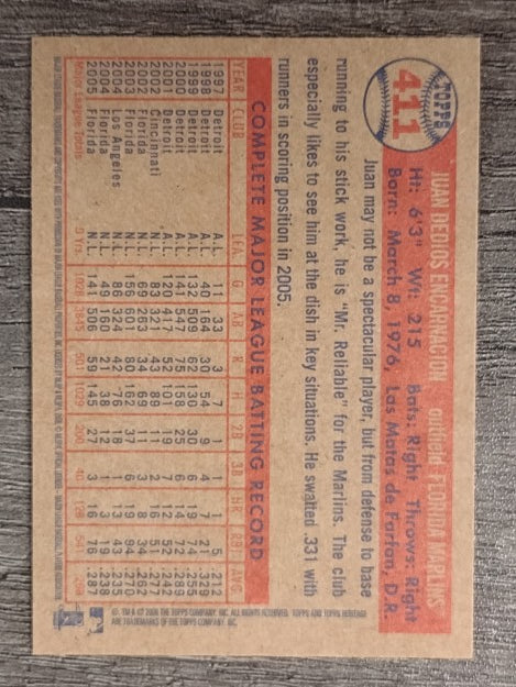 2006 Topps Heritage #411 Juan Encarnacion