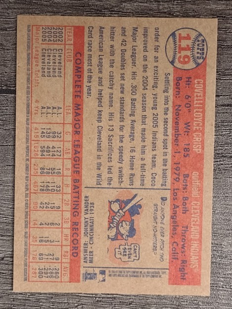 2006 Topps Heritage #119 Coco Crisp