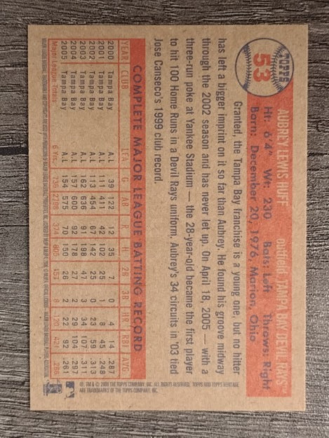 2006 Topps Heritage #53 Aubrey Huff