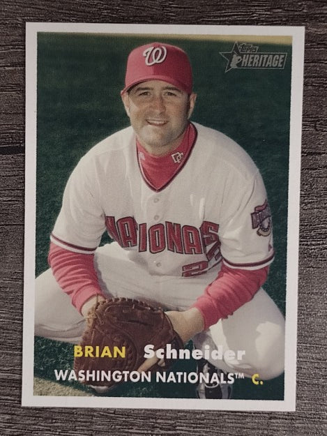 2006 Topps Heritage #357 Brian Schneider
