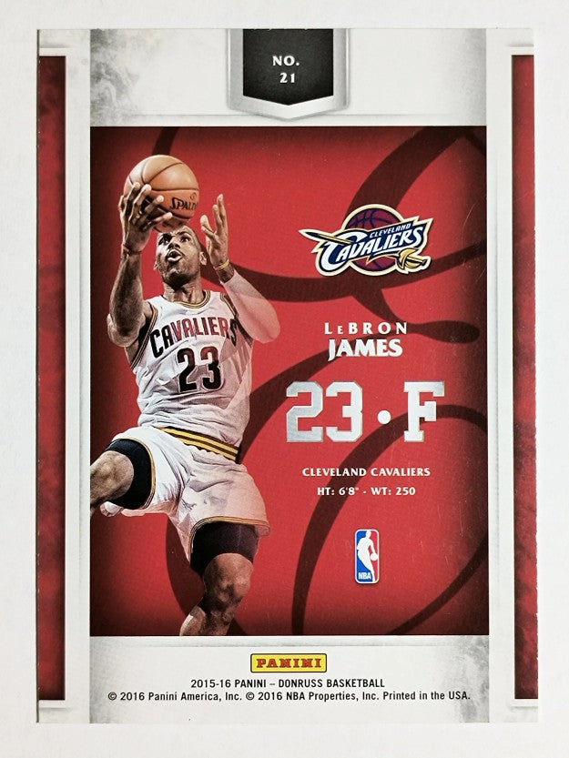 2015-16 Elite Extra Edition #21 LeBron James