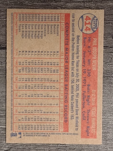 2006 Topps Heritage #414 Phil Nevin