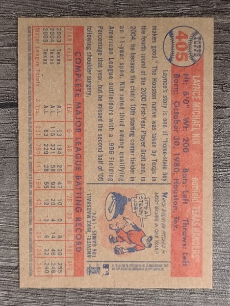 2006 Topps Heritage #405 Laynce Nix