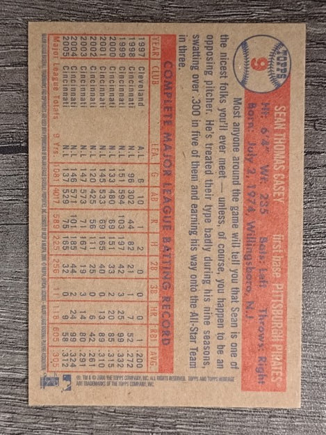 2006 Topps Heritage #9 Sean Casey