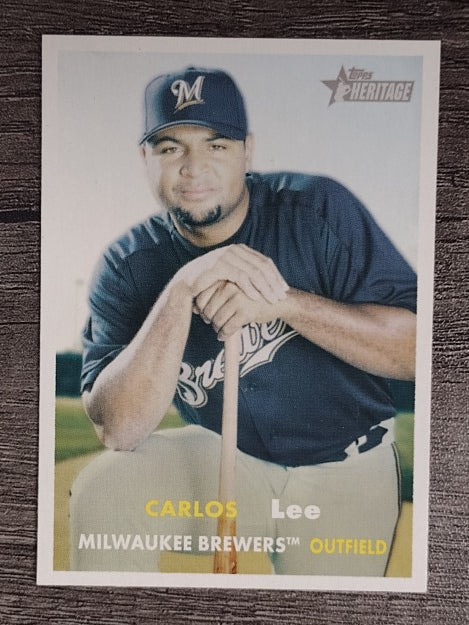 2006 Topps Heritage #254 Carlos Lee