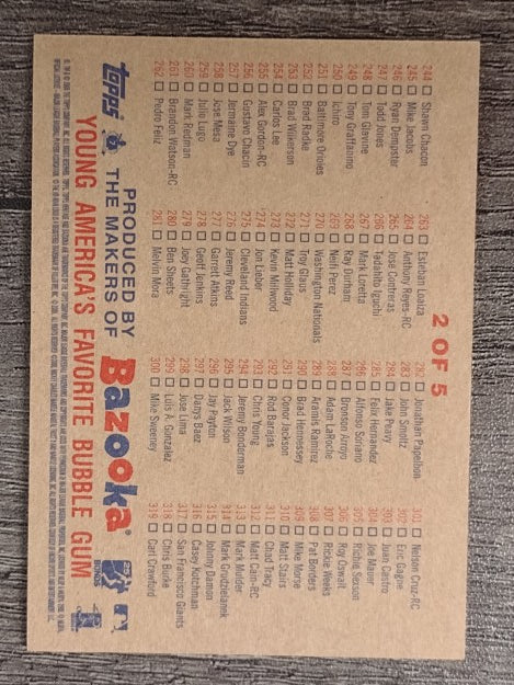 2006 Topps Heritage Checklists #2 Checklist 2 ERR