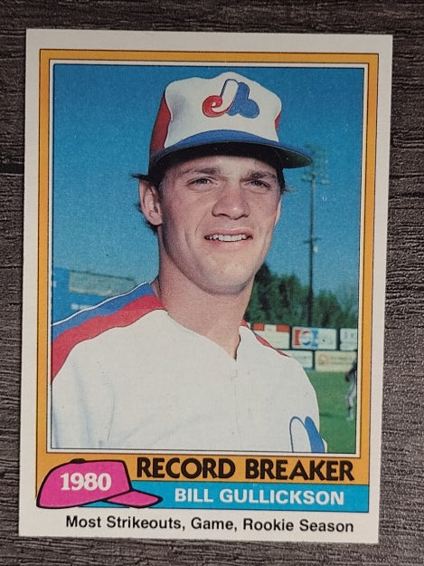 1981 Topps #203 Bill Gullickson RB