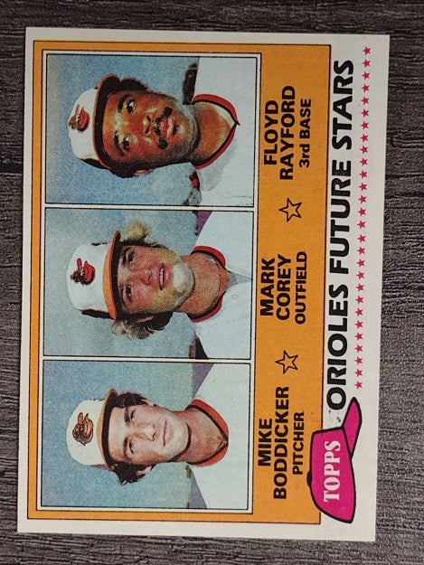 1981 Topps #399 Mike Boddicker RC/Mark Corey/Floyd Rayford RC