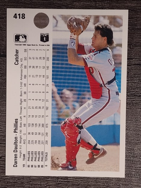 1990 Upper Deck #418 Darren Daulton
