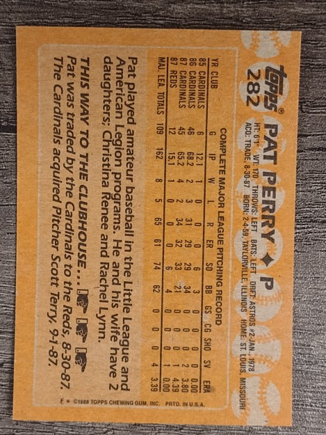 1988 Topps #282 Pat Perry