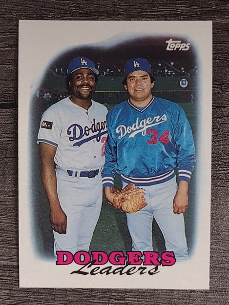 1988 Topps #489 Pedro Guerrero/Fernando Valenzuela TL