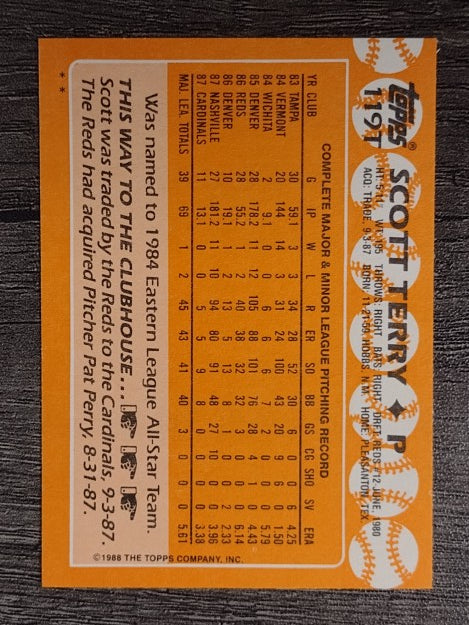 1988 Topps Traded #119T Scott Terry