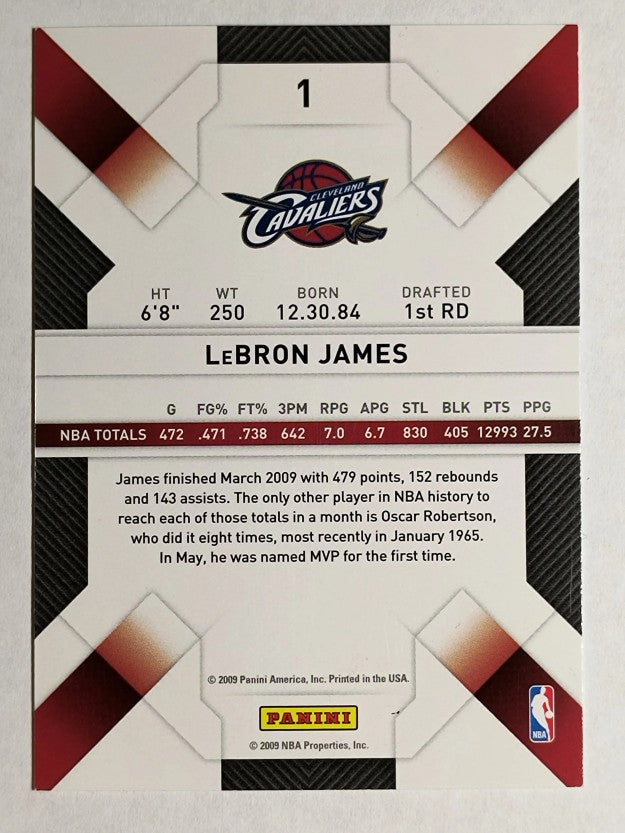 2009-10 Panini Threads #1 LeBron James