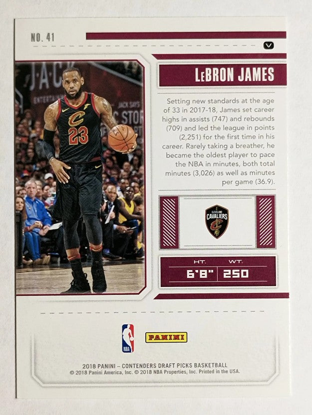 2018-19 Panini Contenders Draft Picks Variations #41 LeBron James